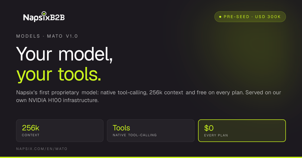 Mato v1.0: el modelo propio que opera tus herramientas, ahora publicado en abierto